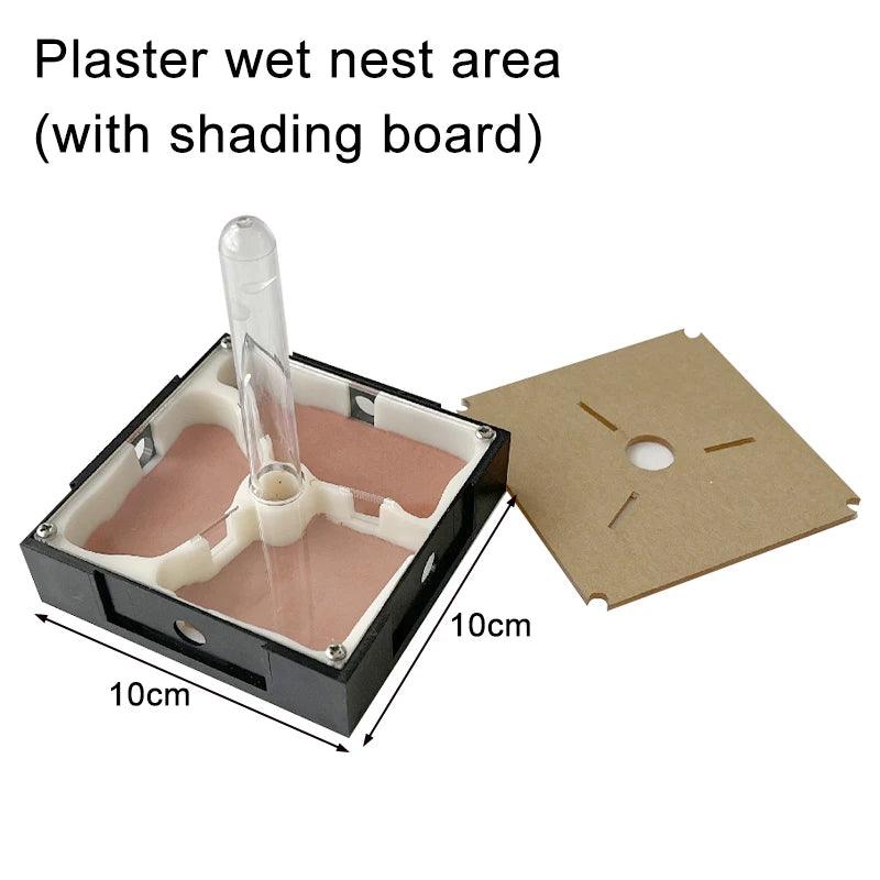 Acrylic Ant Farm Unlimited Expansion Ant Nest with Feeding Area Gypsum Ant House Pet Anthill Workshop Moisturizing Water Tower - AntDen
