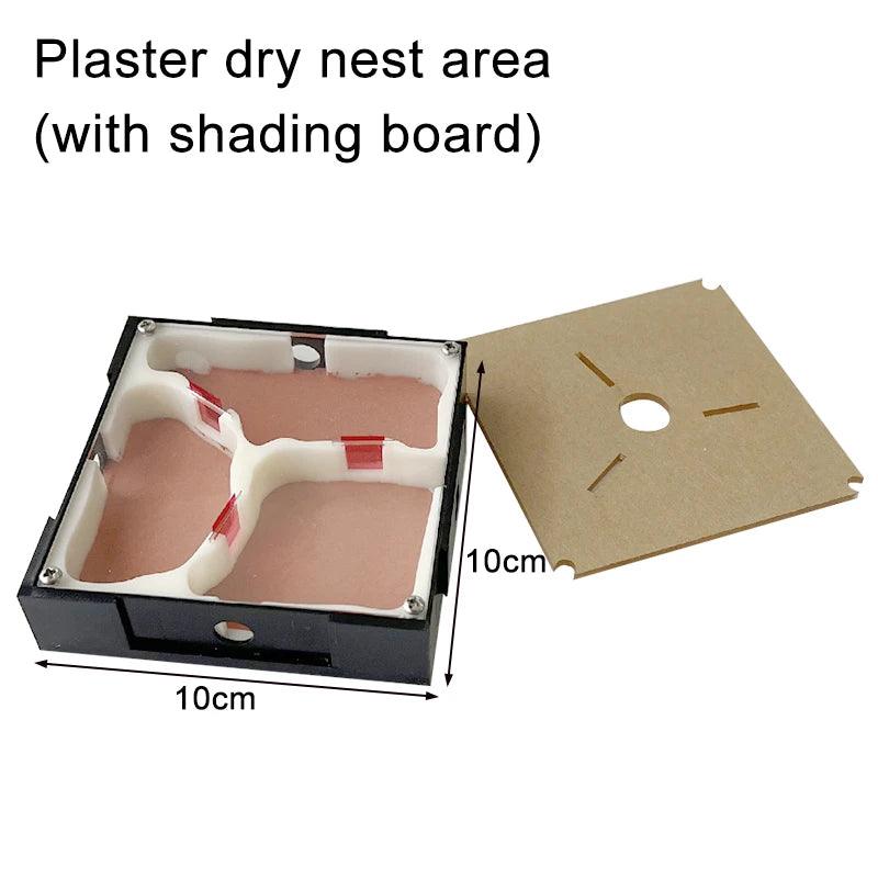 Acrylic Ant Farm Unlimited Expansion Ant Nest with Feeding Area Gypsum Ant House Pet Anthill Workshop Moisturizing Water Tower - AntDen