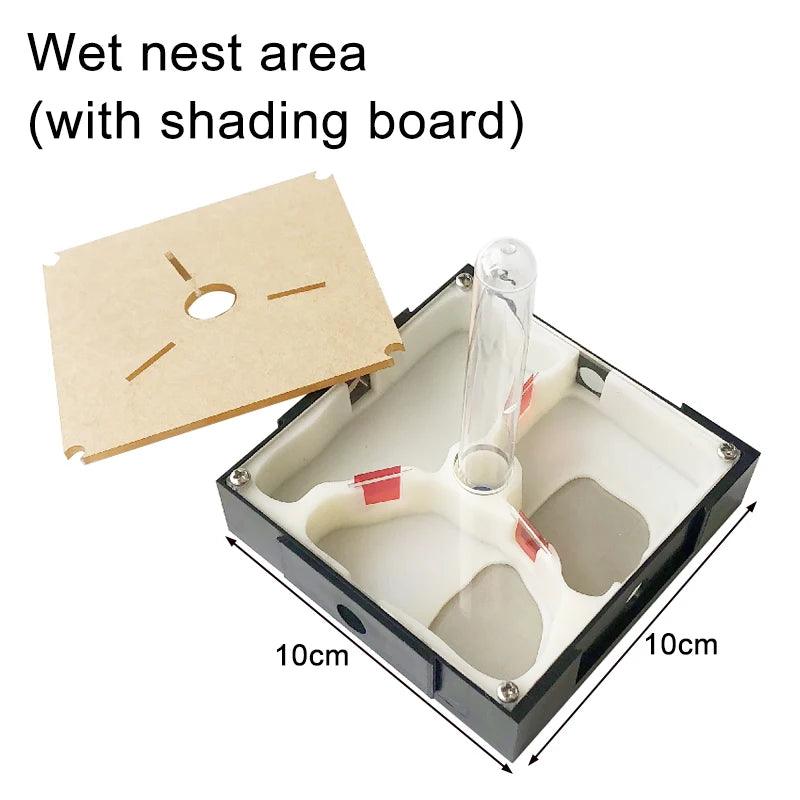 Acrylic Ant Farm Unlimited Expansion Ant Nest with Feeding Area Gypsum Ant House Pet Anthill Workshop Moisturizing Water Tower - AntDen