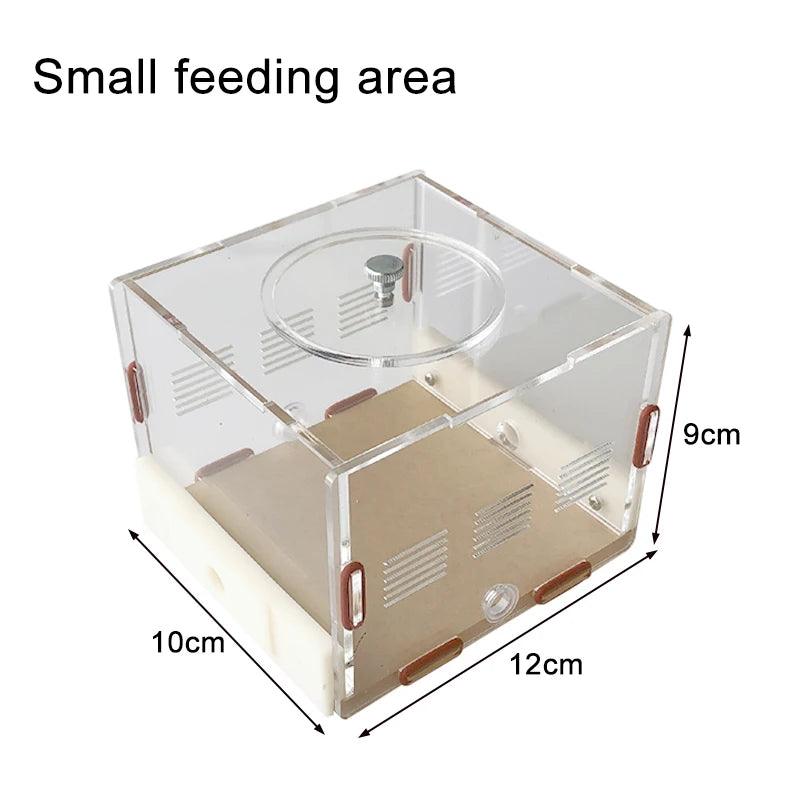 Acrylic Ant Farm Unlimited Expansion Ant Nest with Feeding Area Gypsum Ant House Pet Anthill Workshop Moisturizing Water Tower - AntDen