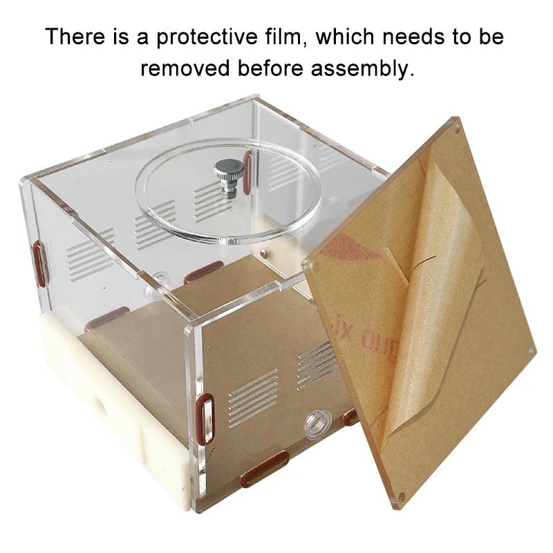 Acrylic Ant Farm Unlimited Expansion Ant Nest with Feeding Area Gypsum Ant House Pet Anthill Workshop Moisturizing Water Tower - AntDen