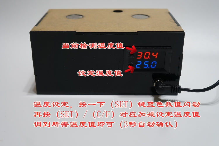 Temperature-controlled concrete ant nest