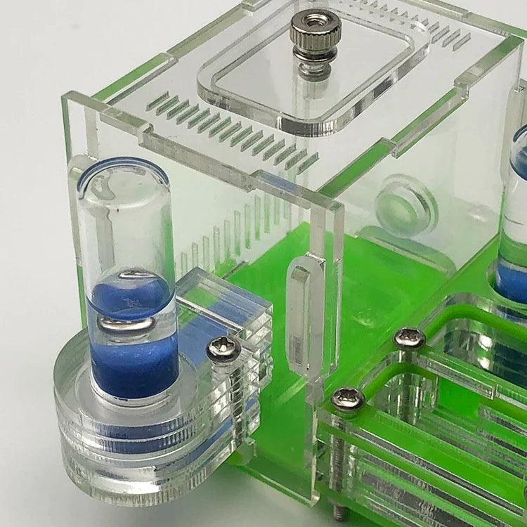 mini Climbing Pet Ant Farm Acrylic Plane Nest Ant Nest Ant Workshop Horizontal Stripes Hunting Sickle Ant Nest - AntDen